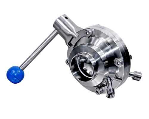 Sanitary Butterfly Type Ball Valve with CIP Port Sanitary Butterfly Type Ball Valve with CIP Port